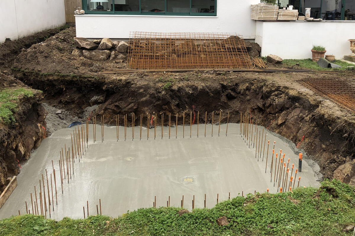 Construction piscine carrée Morbihan